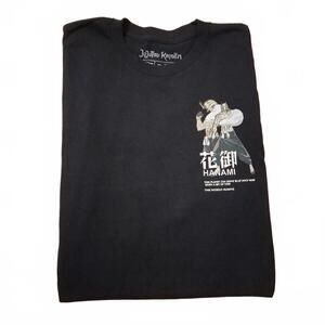 Black Hanami Graphic T-Shirt Jujutsu Kaisen Anime